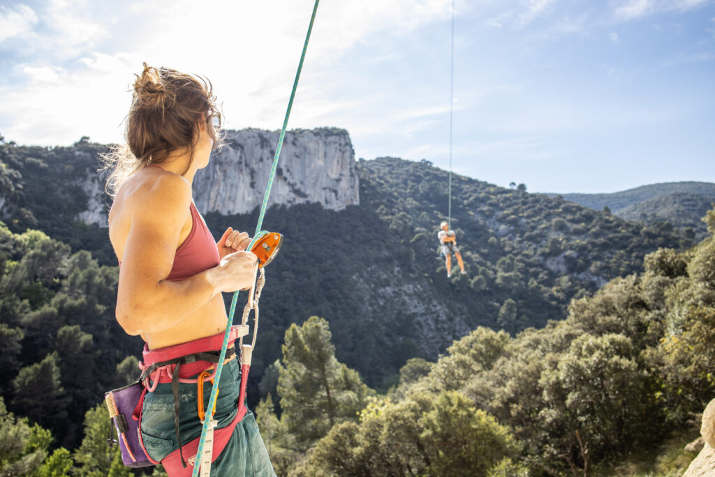 Stage escalade en falaise à Mollans sur Ouvèze